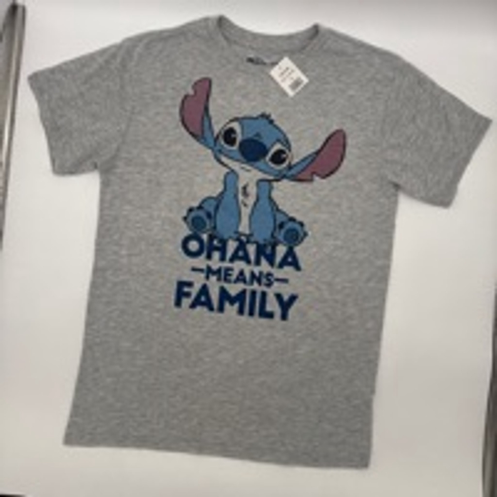 DISNEY Stitch Graphic T-Shirt Size M Gray